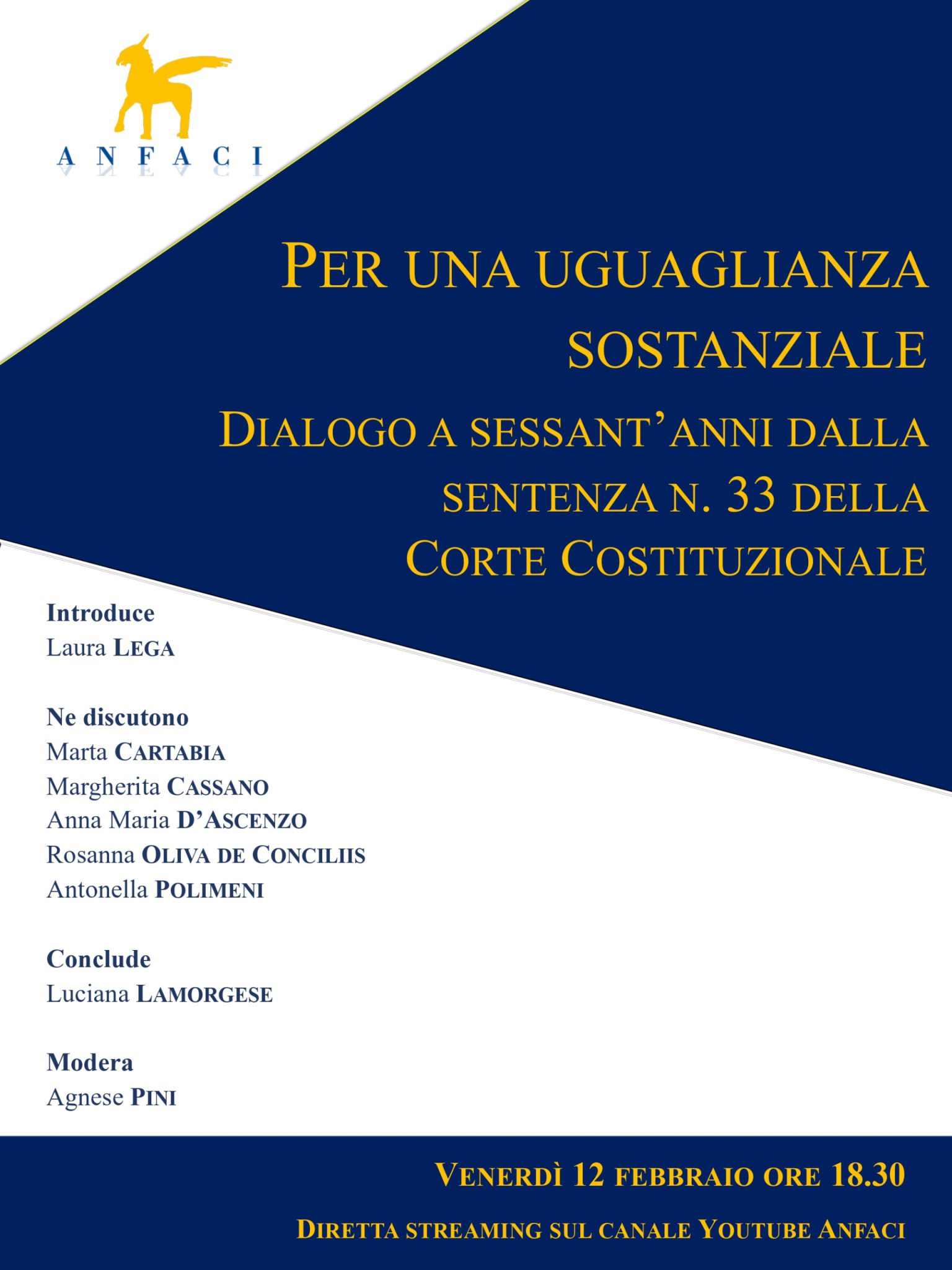 Per una uguaglianza sostanziale. Dialogo a sessant'anni dalla sentenza n. 33 della Corte Costituzionale 